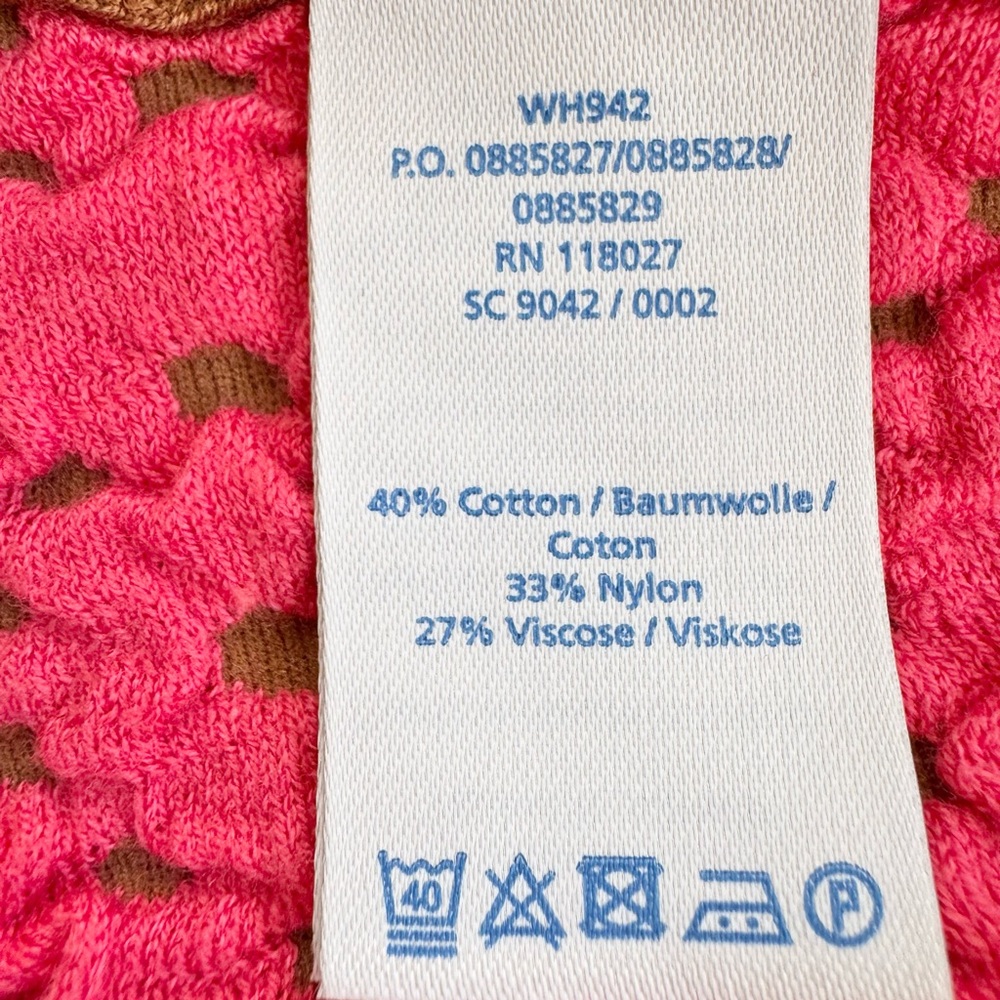 Boden Pink and Tan Midi Dress with 3/4 Sleeves and V-Neck - Picture 5 of 10
